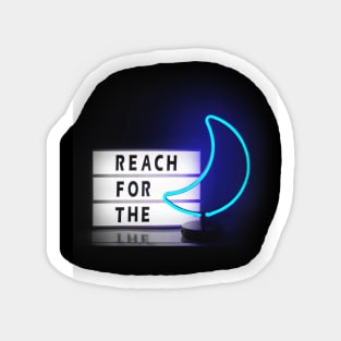 Reach For The Moon NEON Sticker